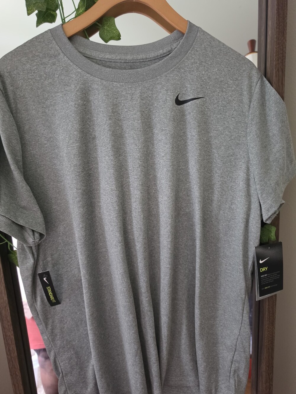 Nike Women's Short Sleeve Dri-FIT Tee — Heather Gray